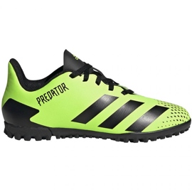 Adidas Predator 20.4 Tf Jr EH3041 futballcipő fekete zöld