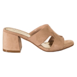 VINCEZA papucs bézs