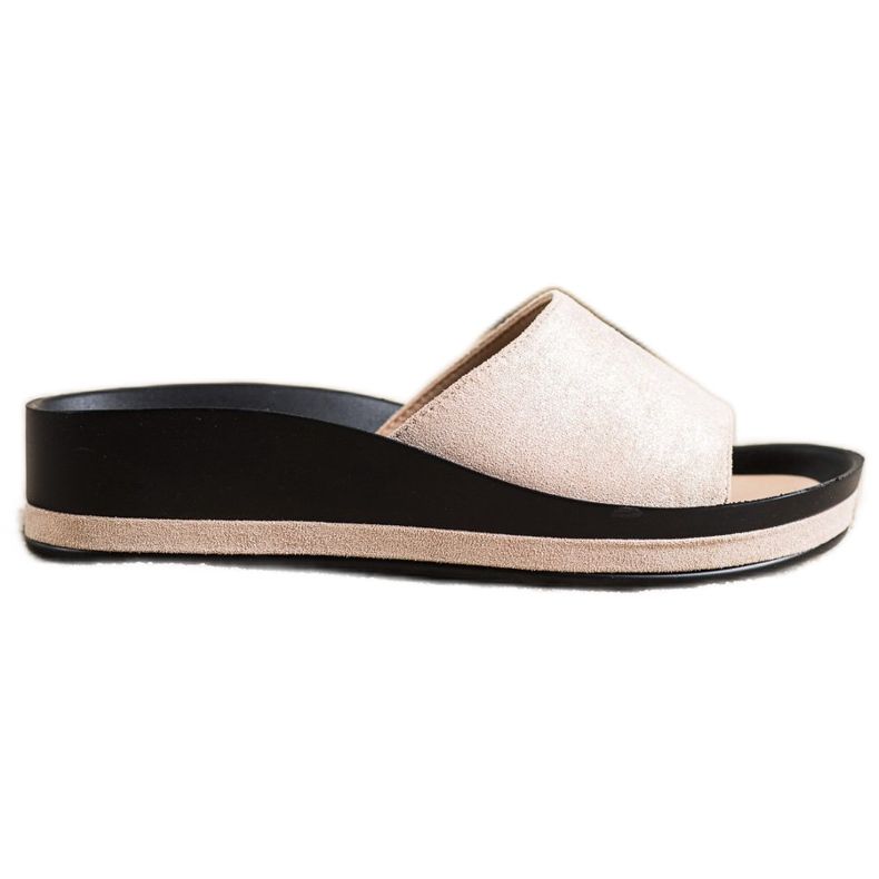 Alkalmi VINCEZA papucs bézs