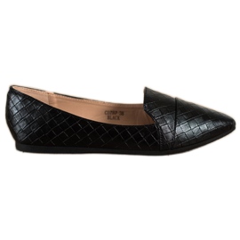 Seastar Divatos balerinák öko bőrrel fekete