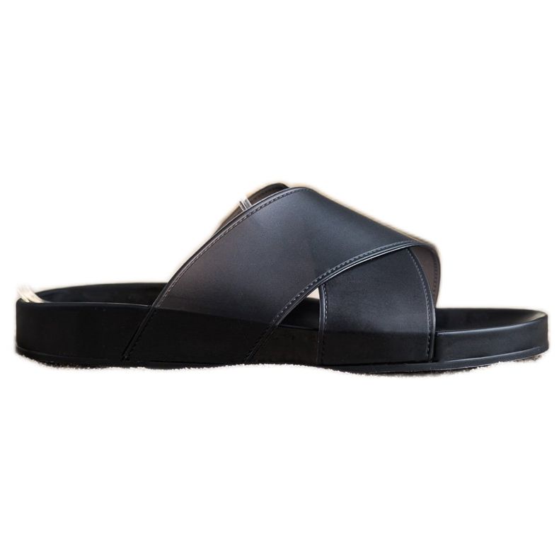 SHELOVET Divatos gumi papucs fekete