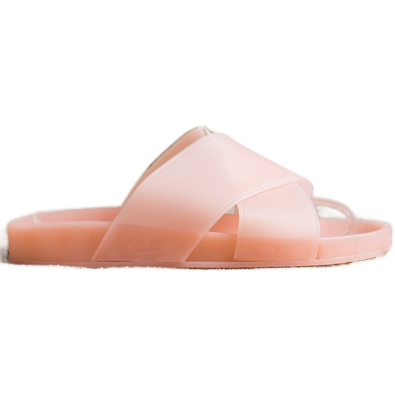 SHELOVET Divatos gumi papucs rózsaszín