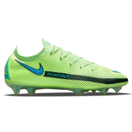 Nike Phantom Gt Elite Fg M CK8439 303 futballcipő sokszínű zöld Nike Phantom Gt Elite Fg M CK8439 303 futballcipő sokszínű zöld