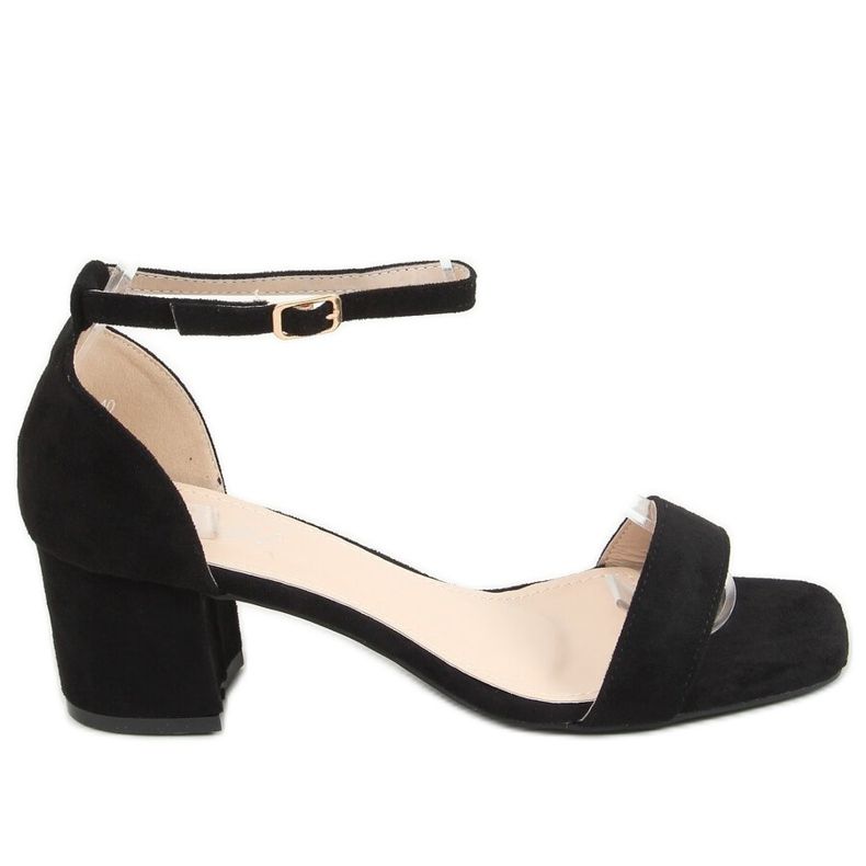 Fekete szandál alacsony sarkú X503-21SA-2 Fekete