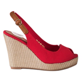 Goodin Magas sarkú szandál piros