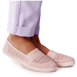 Áttört Slip-On Pink Chillout cipők rózsaszín
