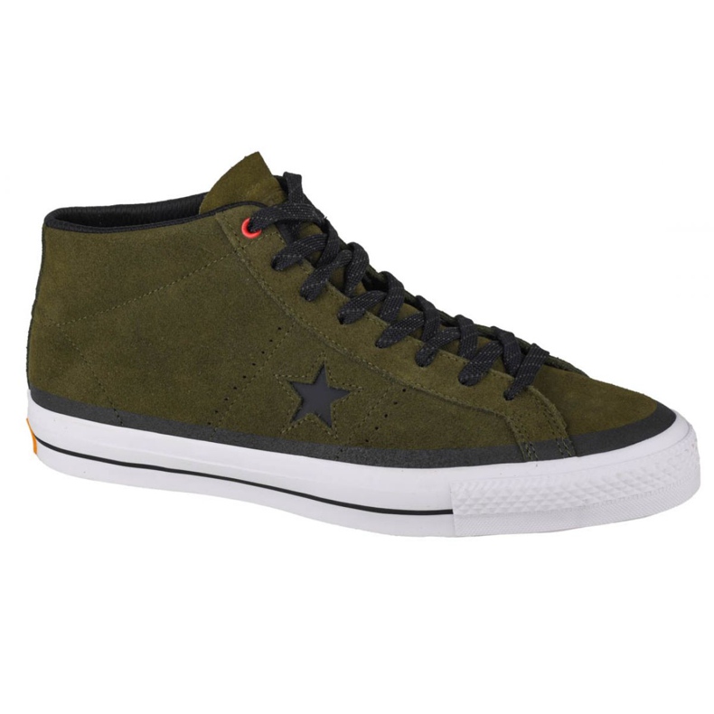 Converse One Star Pro Suede Mid M 153474C cipő fekete zöld