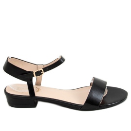 Fekete szandál lapos sarkú F9020 Fekete Fekete szandál lapos sarkú F9020 Fekete