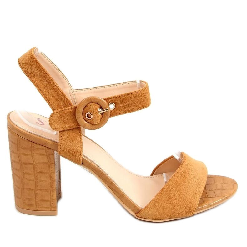 Camel magas sarkú szandál SL1008P Camel barna sokszínű