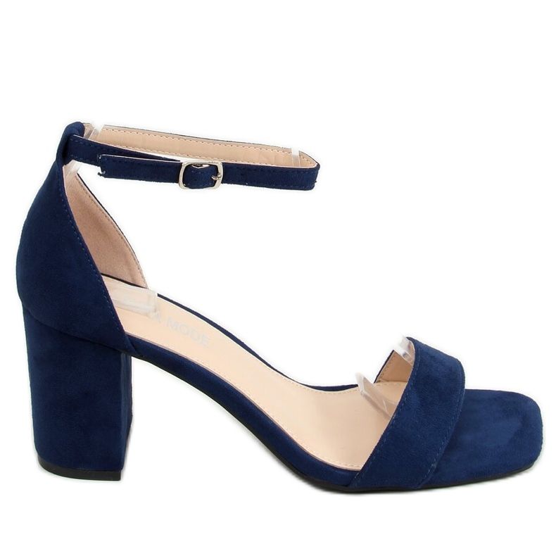 Szandál magas sarkú sötétkék QL-169 Blue