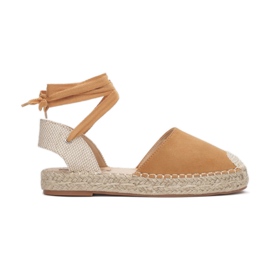 Női espadrille szandál 2331-68-camel bézs