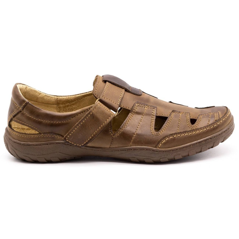 Polbut 260 férfi áttört cipő nyárra, barna