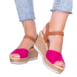 Rózsaszín Roki ék szandál