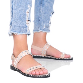 Bézs színű szandál Thelma csapokkal