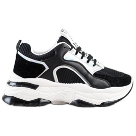 Cipők a FASHION platformon fekete ezüst