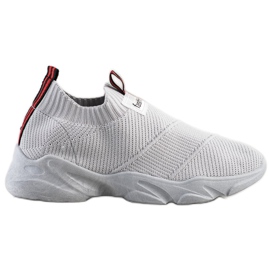 SHELOVET Divat Slip-On Cipők szürke SHELOVET Divat Slip-On Cipők szürke