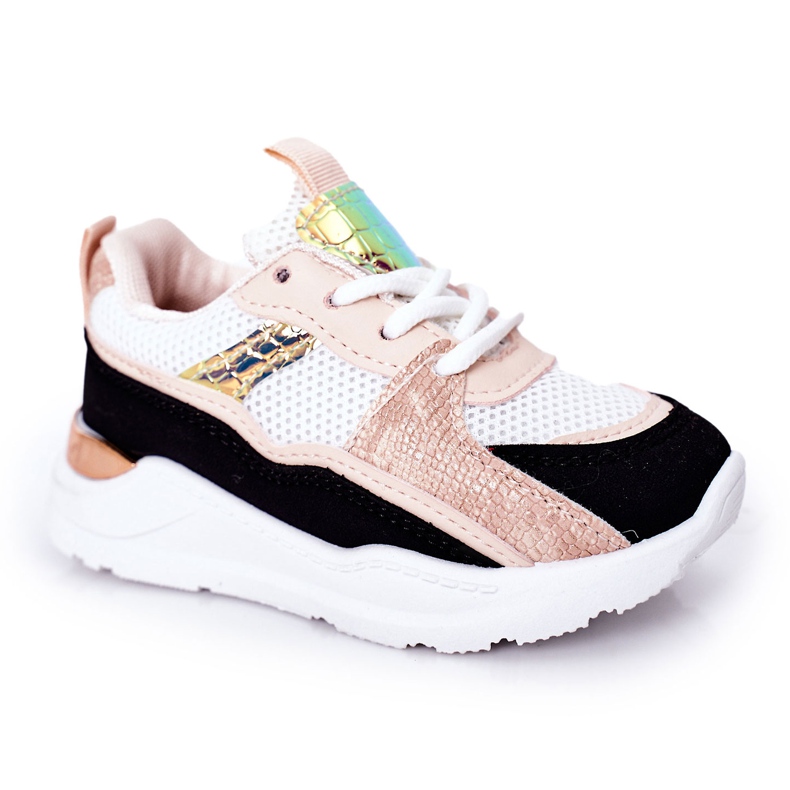 Gyermek sportcipők Cipők Fekete-rózsaszín Game Time fehér