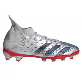 Adidas Predator Freak.3 Mg Jr FY7625 futballcipő szürke ezüst