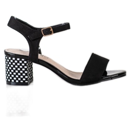 Goodin Kényelmes szandál a bárban fehér fekete Goodin Kényelmes szandál a bárban fehér fekete