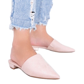 Bézs színű, magas sarkú szandál Santiagóból