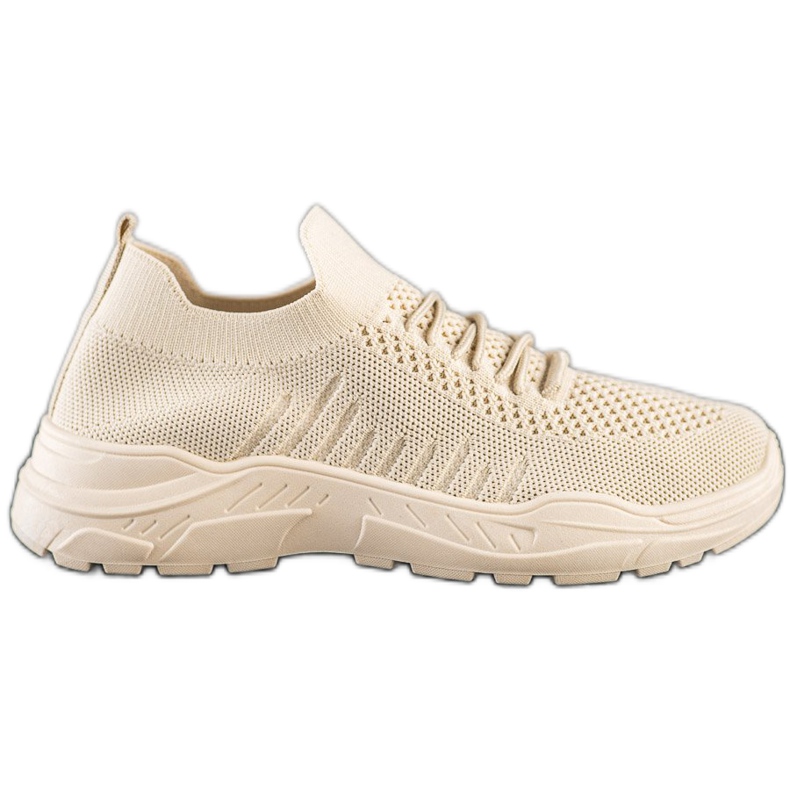 Sweet Shoes Alkalmi csúszás a cipőkön bézs