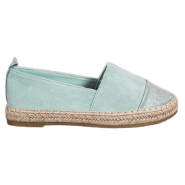 Bestelle Menta velúr espadrillák zöld