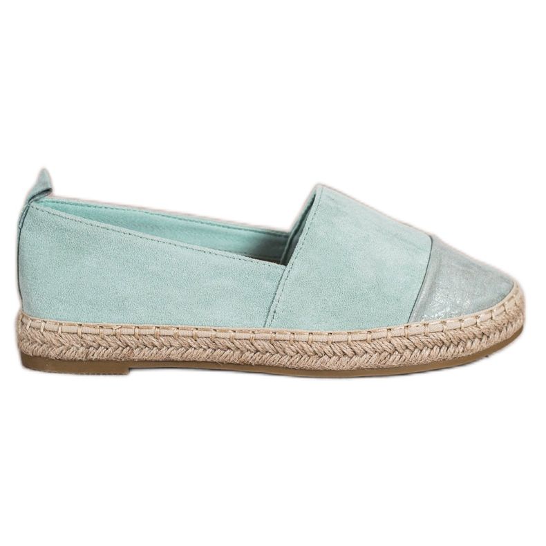 Bestelle Menta velúr espadrillák zöld