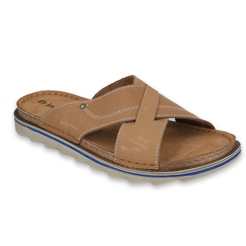 Inblu papucs férfi cipő 158M007 bézs