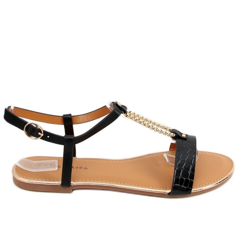 Fekete női szandál F-18 Fekete