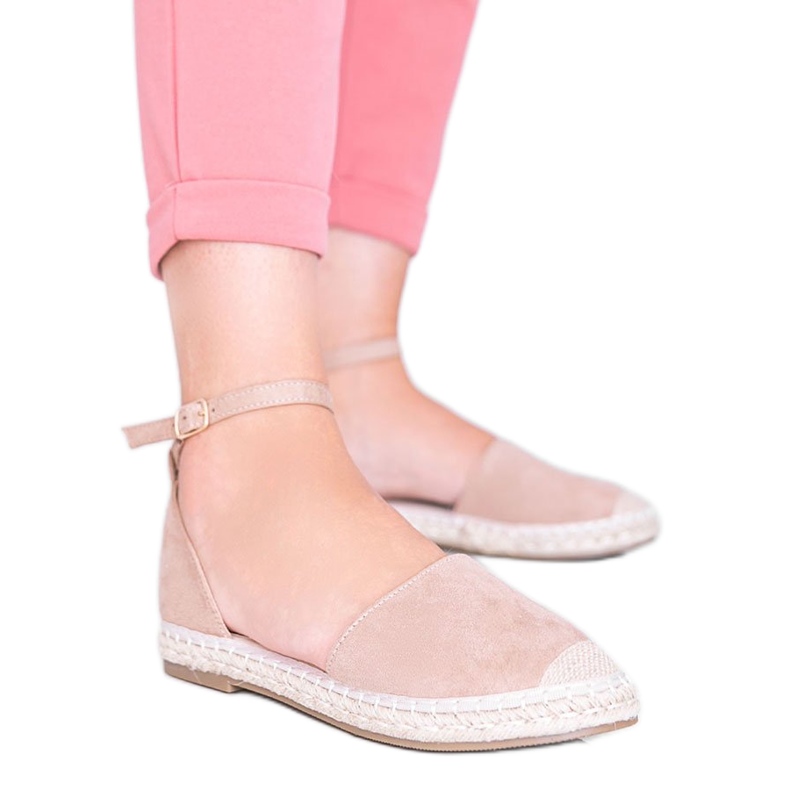 Chloe Star bézs espadrilles szandál