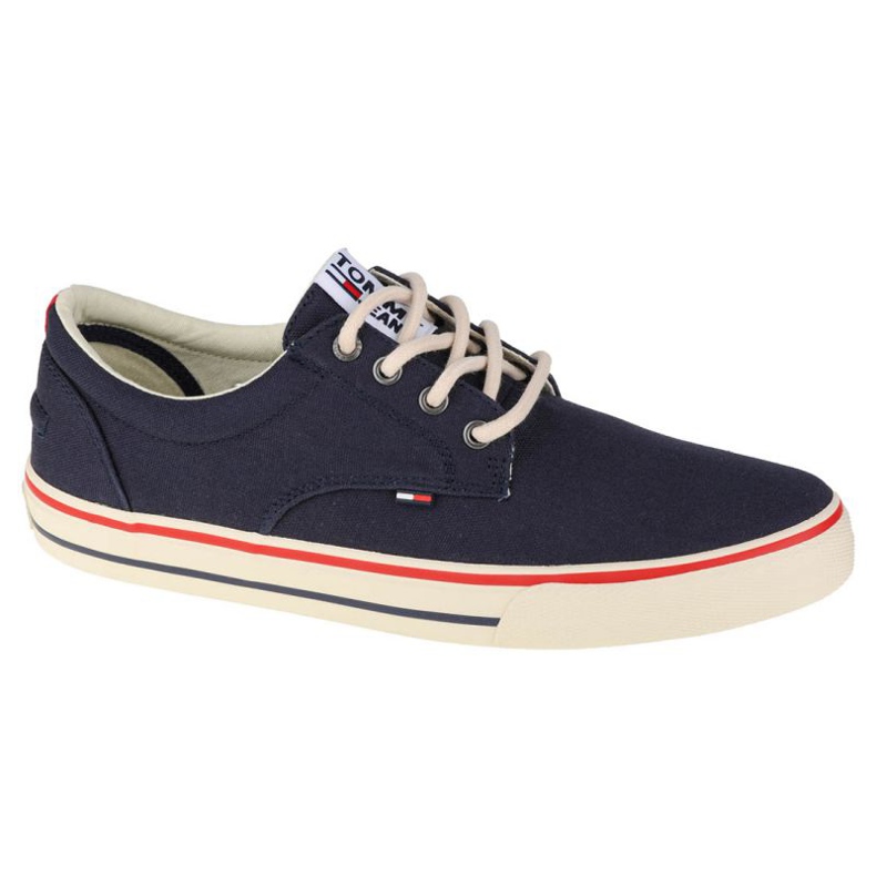 Tommy Hilfiger Jeans Textile Sneaker M EM0EM00001-006 cipő sötétkék