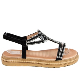 Fekete női szandál JN11-34 Fekete Fekete női szandál JN11-34 Fekete