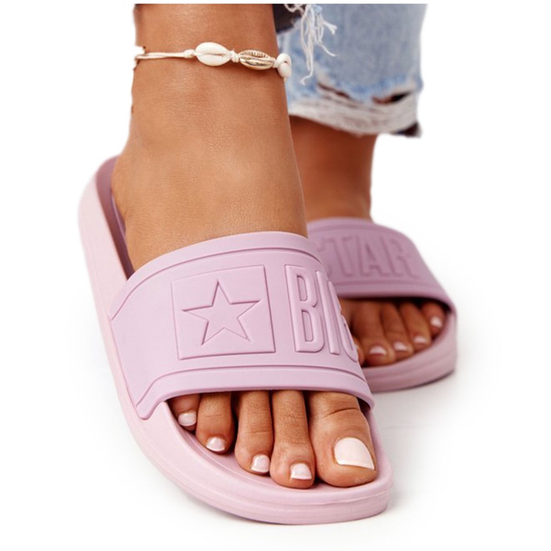 Női papucs Big Star HH274A041 Powder Pink rózsaszín