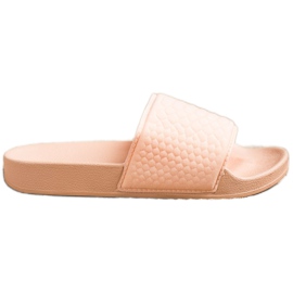 SHELOVET Bézs textil papucs SHELOVET Bézs textil papucs