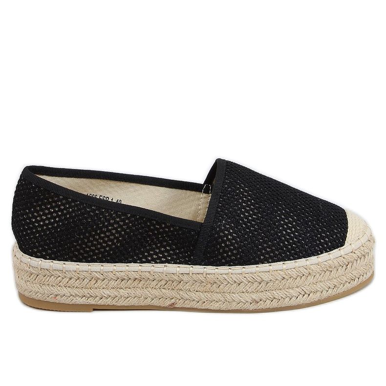 Fekete női espadrilles A666-ESP-1 Black