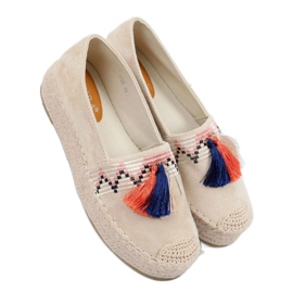 Espadrilles rojtos bézs 1735 Bézs