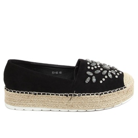 RC-96 Fekete Espadrilles kövekkel RC-96 Fekete Espadrilles kövekkel