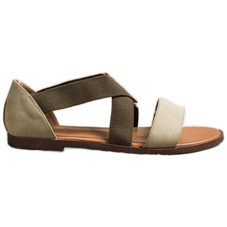 Kényelmes, csúszós szandál, Sergio Leone zöld Kényelmes, csúszós szandál, Sergio Leone zöld