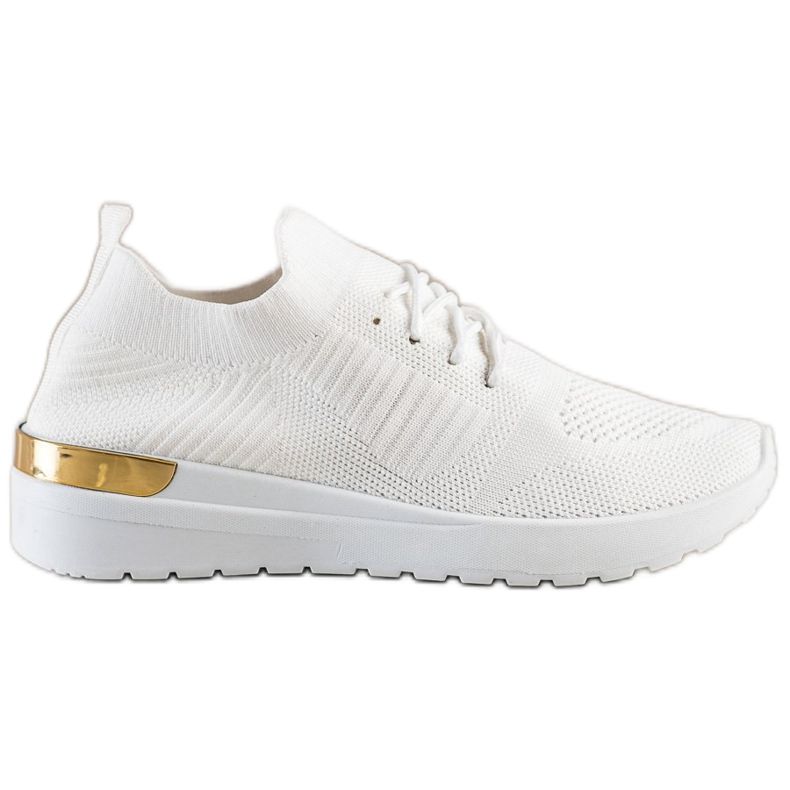 SHELOVET Kényelmes csúszós cipők fehér