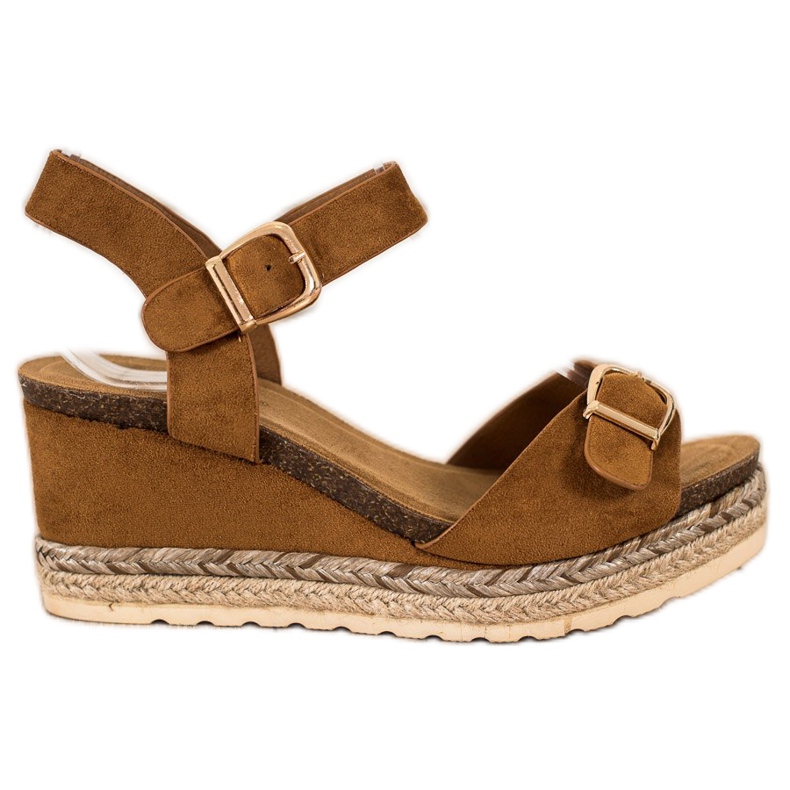 SHELOVET Ék Szandál Csattal barna