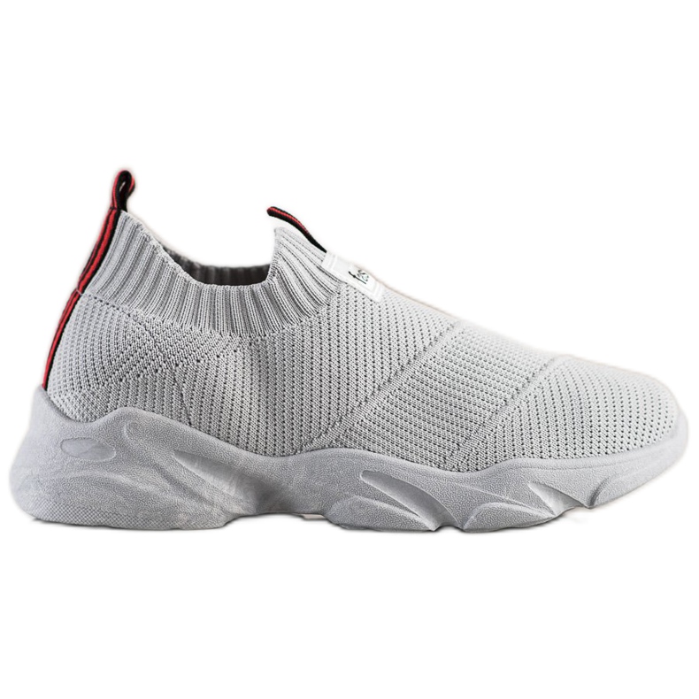 SHELOVET Szürke csúszós divatcipők