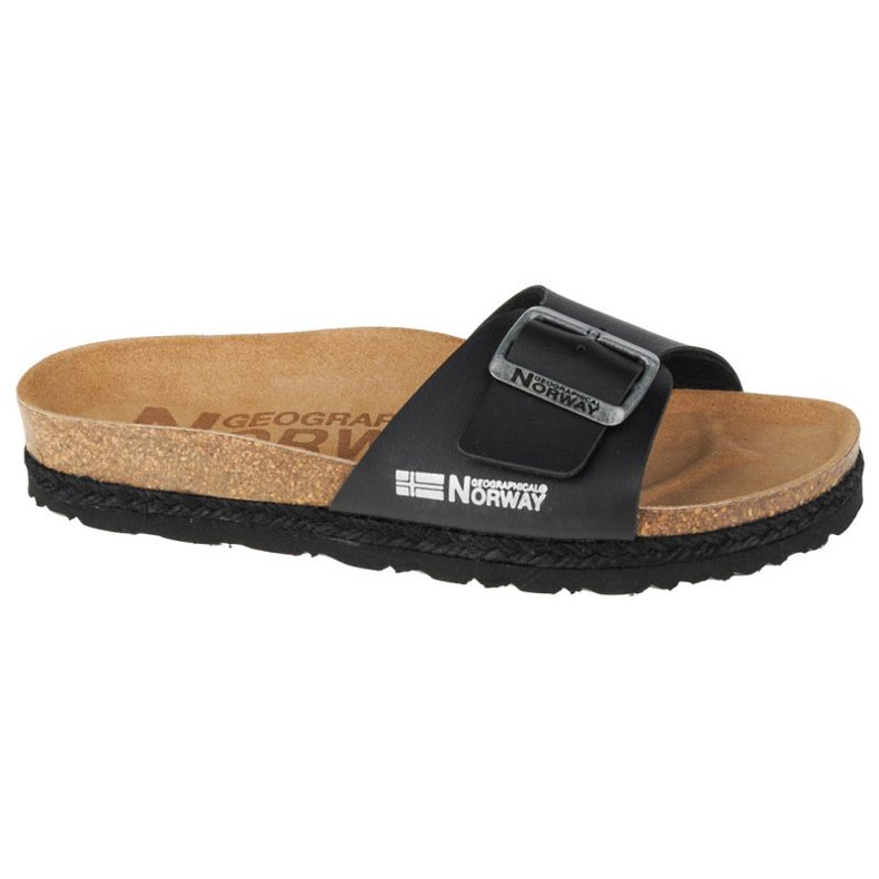 Geographical Norway Földrajzi Norvégia Sandalias Bios Pala Hebilla papucsok W GNW20419-01 fekete