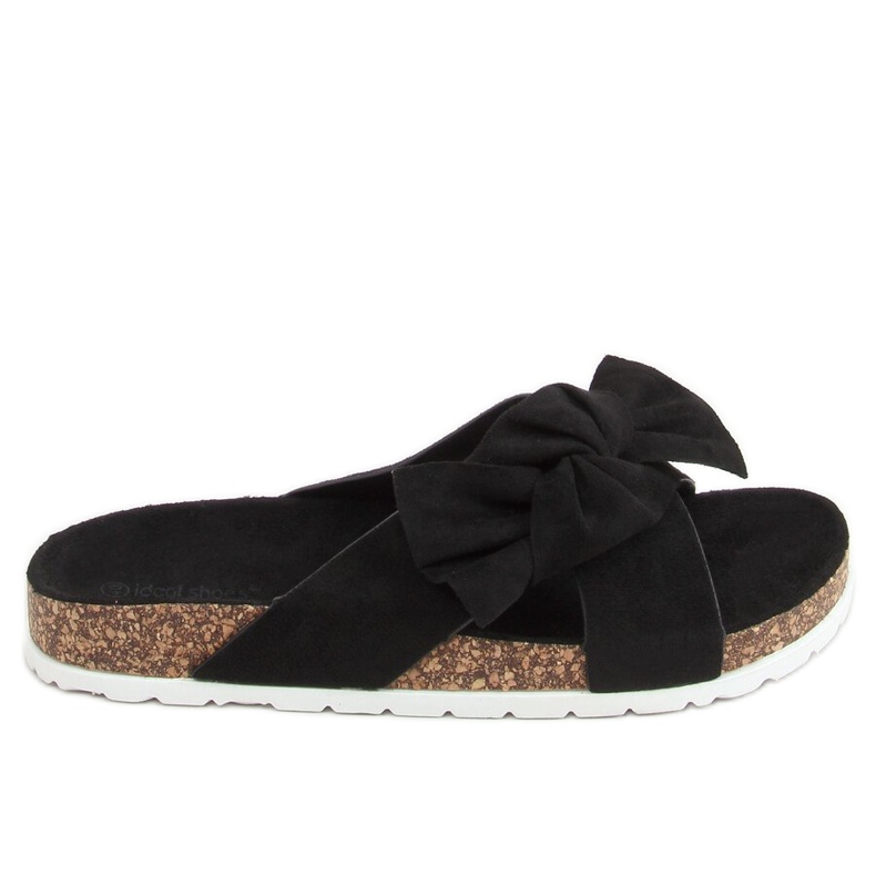 Fekete parafa papucs 7853 Fekete