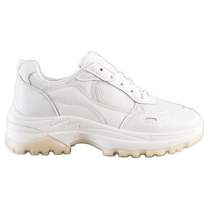 SHELOVET Fehér cipők hálóval