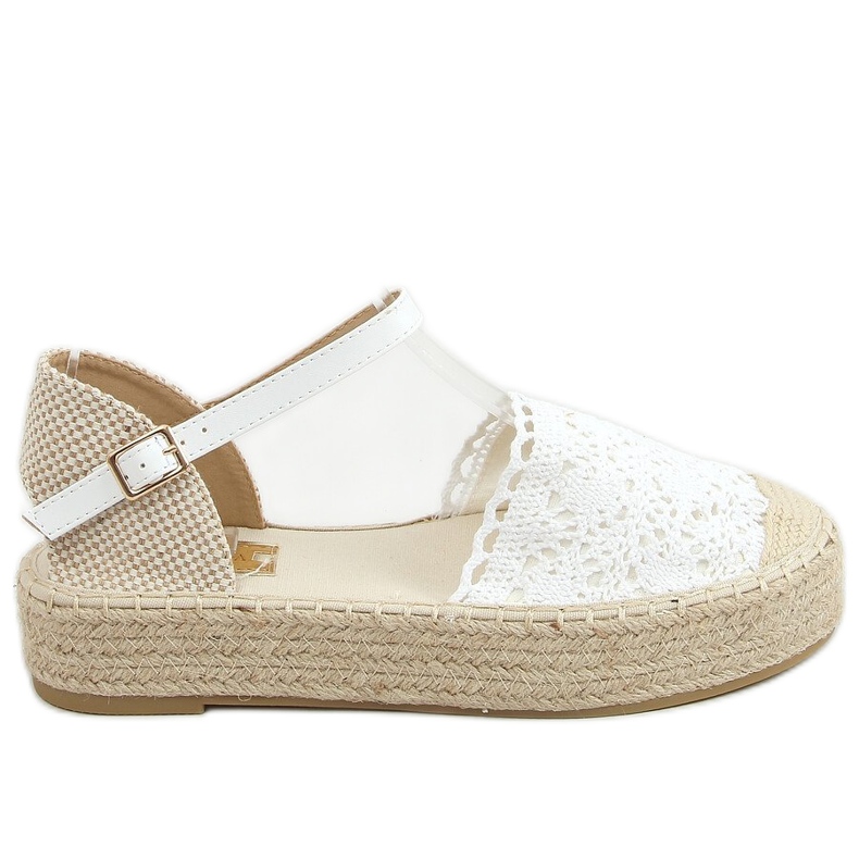 Fehér csipke espadrilles 919-4 Fehér Fehér csipke espadrilles 919-4 Fehér