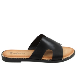 Fekete női fekete papucs SL1525 Fekete