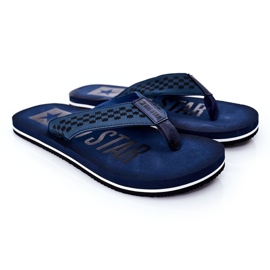 Férfi papucs Big Star HH174812 Navy blue sötétkék