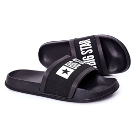 Férfi fekete Big Star HH174831 papucs