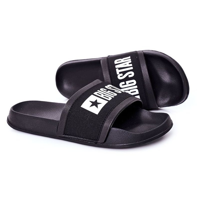 Férfi fekete Big Star HH174831 papucs