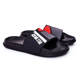 Férfi fekete Big Star HH174836 papucs